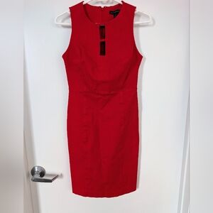 Gap BodyCon Midi Dress Red Size 4  Petites Party NYE